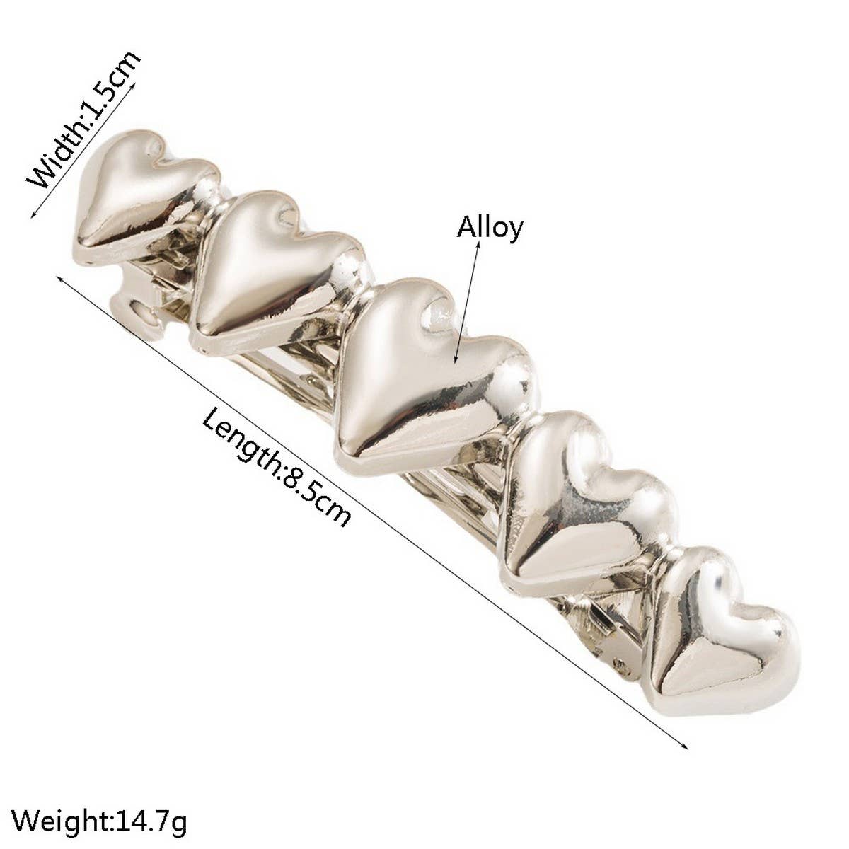 GEOMETRIC HEART METAL SPRING HAIR CLIP FOR WOMEN_CWAHA6241