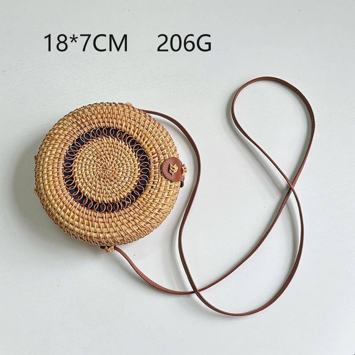RATTAN WOVEN SMALL SQUAREBAG SHOULDER CROSSBODY BAG_CWMM4544
