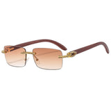 RHINESTONE FRAMELESS SQUARE SUNGLASSES FOR WOMEN_CWASG1159