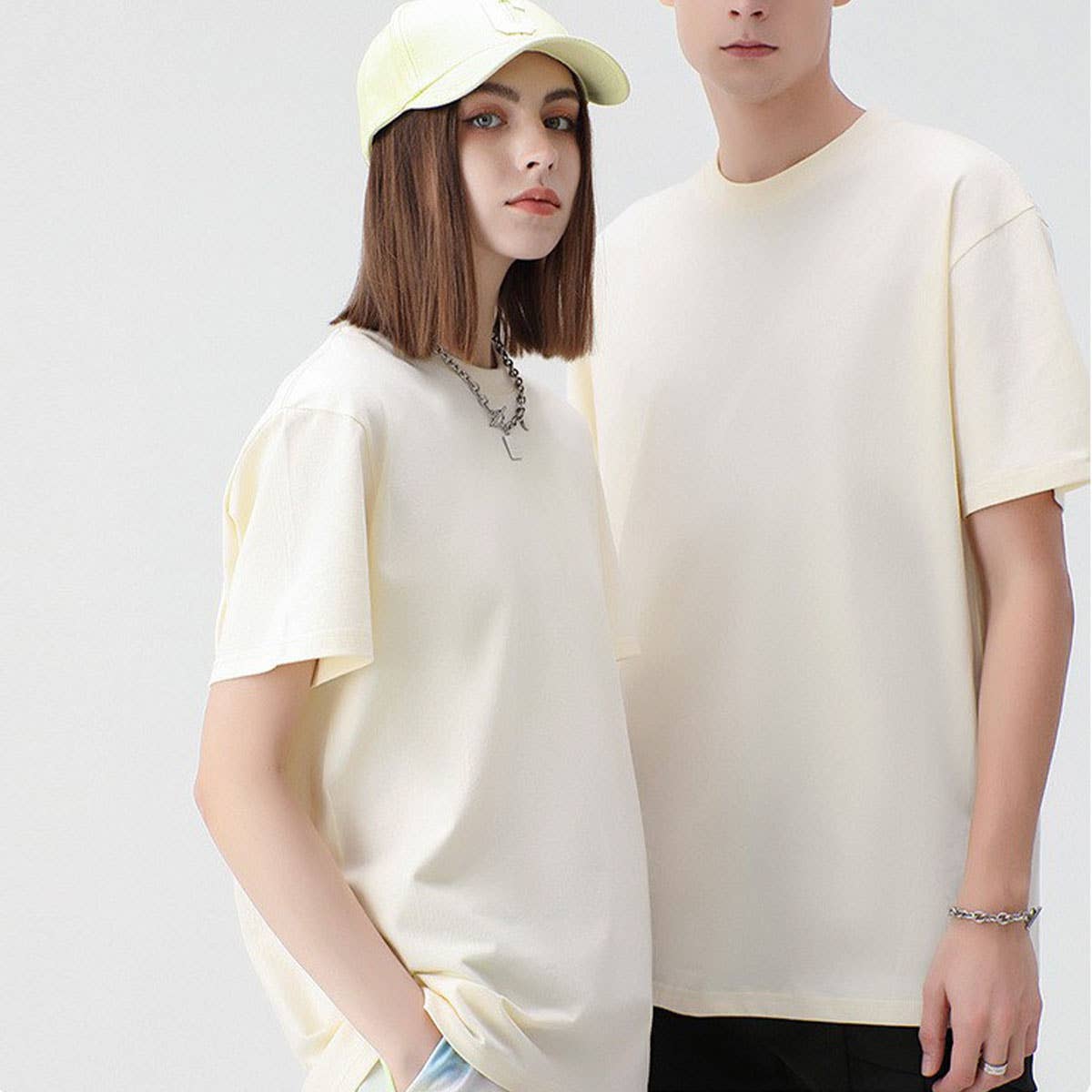 230G HEAVYWEIGHT COMBED COTTON T SHIRT BLANK OVERSIZED