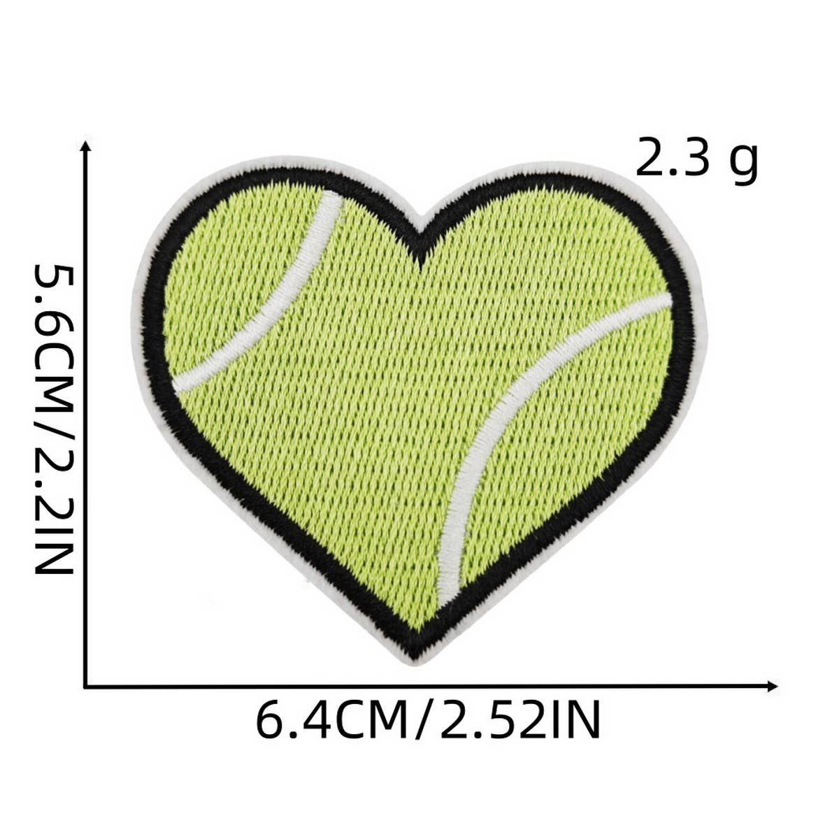 FOOTBALL BADGE HEART ACCESSORY PATCH_CWMM4055