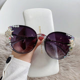 Women Fashionable Anti-Uv Rhinestone Sunglasses_Cwasg0189