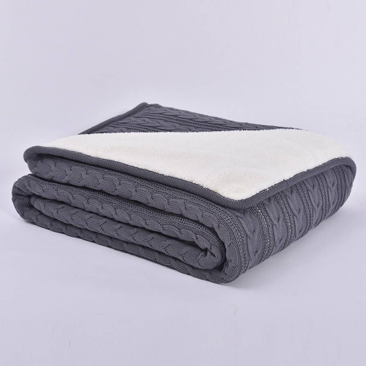 SOLID COLOR PLUSH KNITTED WOOL THROW BLANKET_CWMM2366
