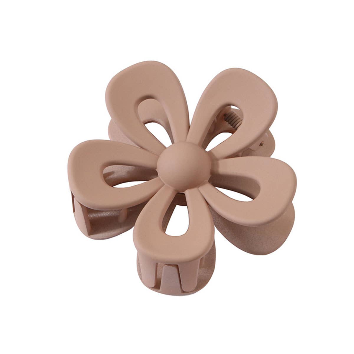 Matte Acrylic Flower Hair Claw Clip For Women_Cwaha07298