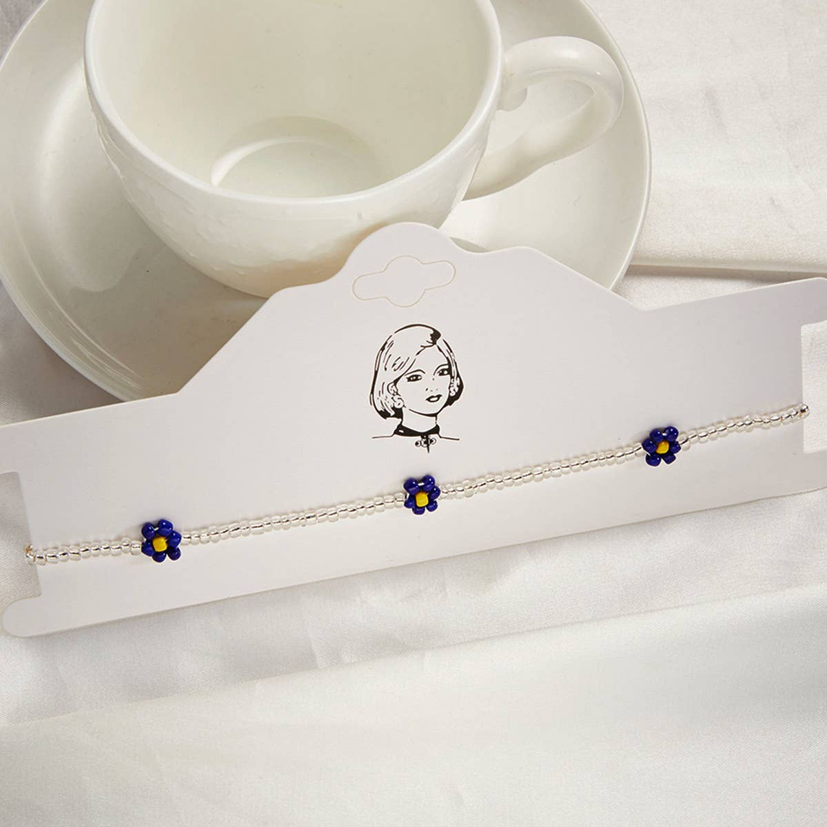 2024 NEW BLUE FLOWER PEARL RICE BEAD NECKLACE_CWAJE2445