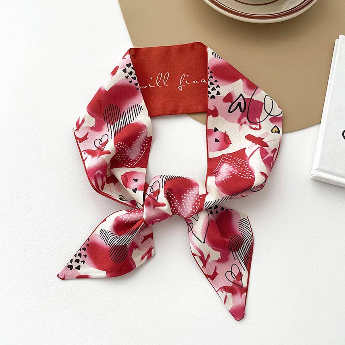 Womens Long Silk Scarf Fashion Headband
