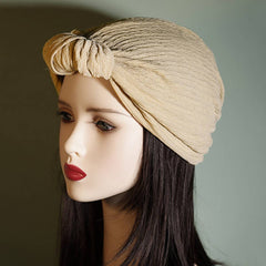 KNOTTED FASHION SILVER WIRE HORN HEAD SCARF_CWASC2461