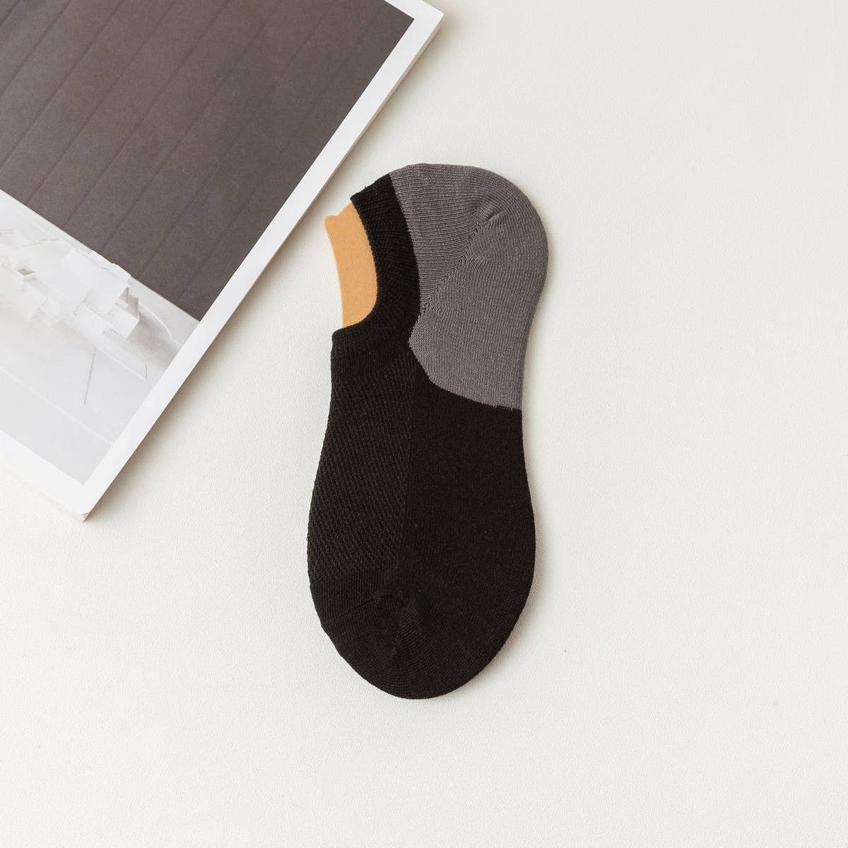 Versatile Colorblock Men'S Breathable Socks_Cwms2002