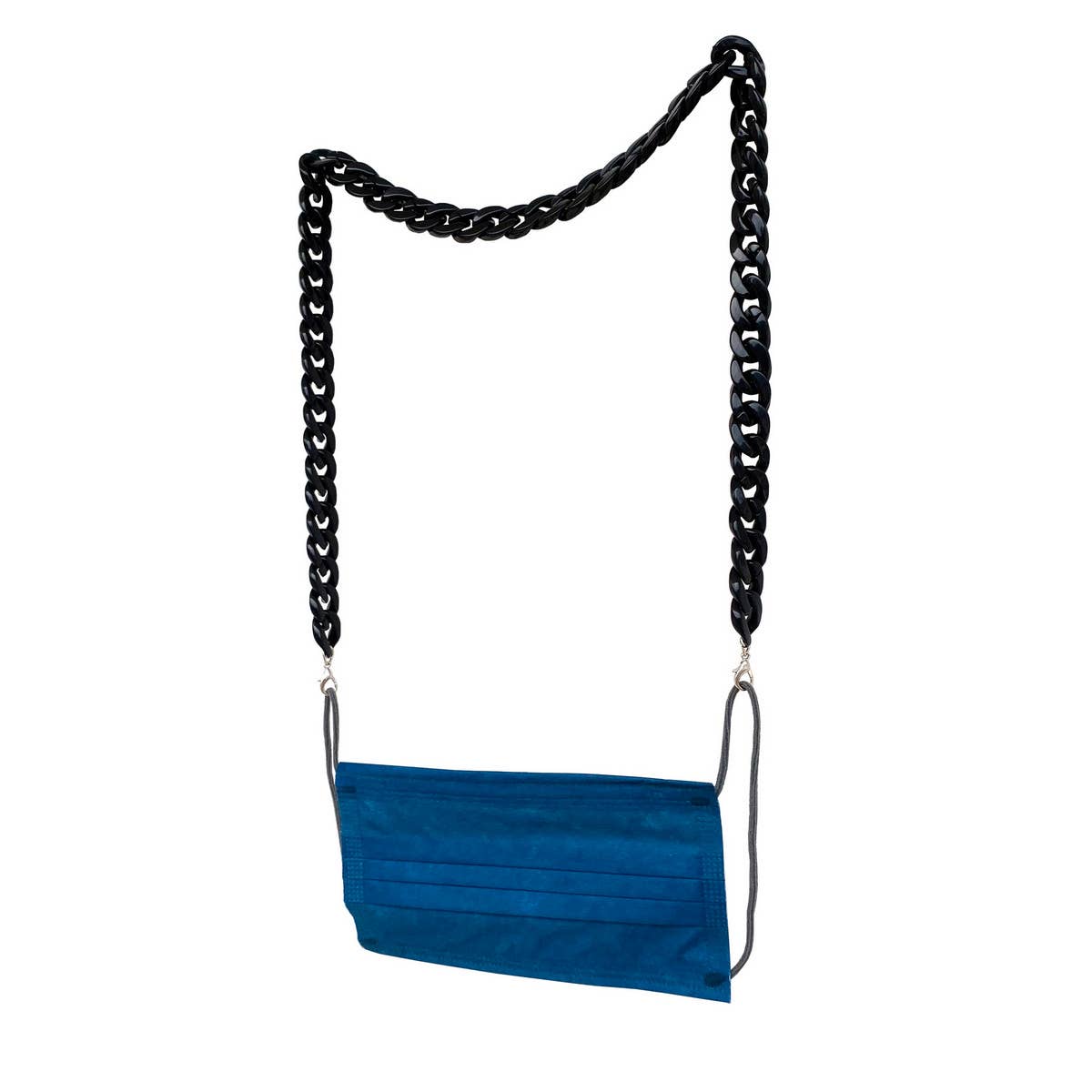 BLACK NON SLIP CHAIN GLASSES LANYARD_CWMM1170