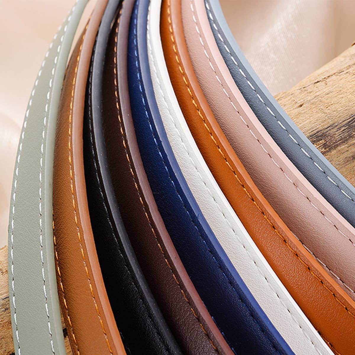 Vintage Leather Skinny Womens Belt