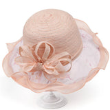 LACE FLOWER TRAVEL SUN HAT_CWAH1494