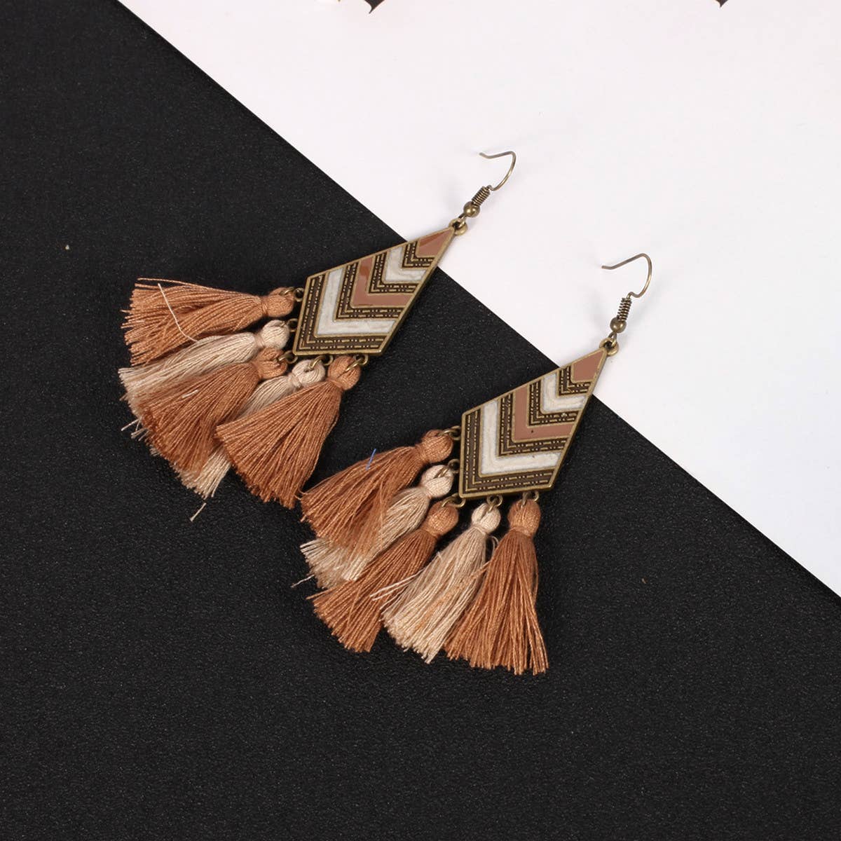 Versatile Tassel Gradient Earrings