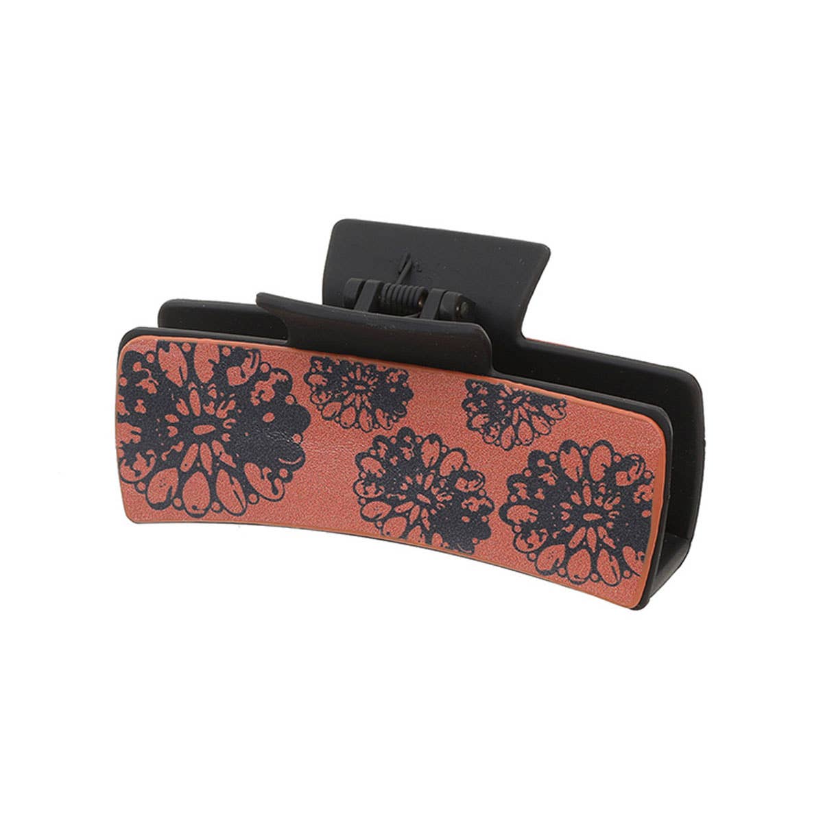 SUNFLOWER RETRO LETTERS WESTERN HAIR CLAW CLIPS_CWASC1623