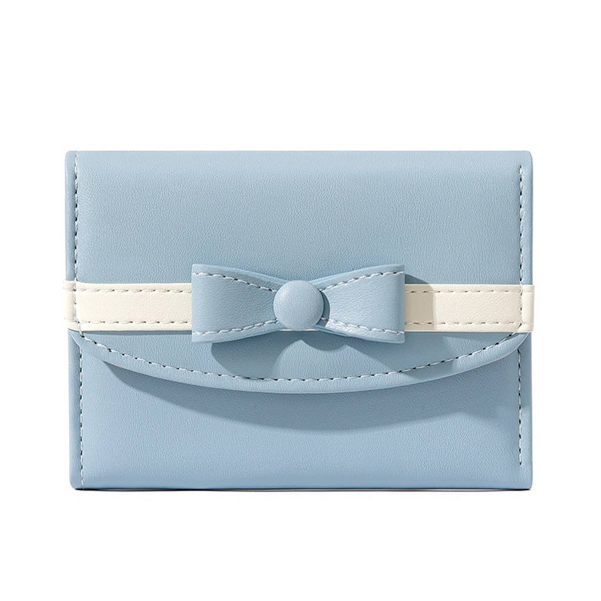 Square Large Capacity Bow Decorative Wallet_Cwab1629