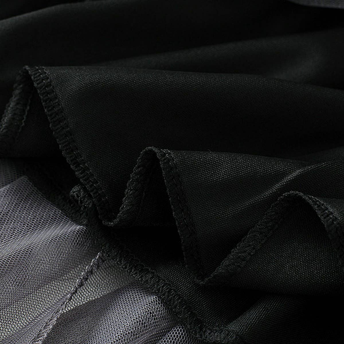 10 COLORS ELASTIC WAIST TIERED TULLE MESH SKIRT_CWBLS0396