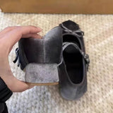 LEATHER MARY JANES WITH BOW 7CM BLOCK HEEL_CWSHF0163