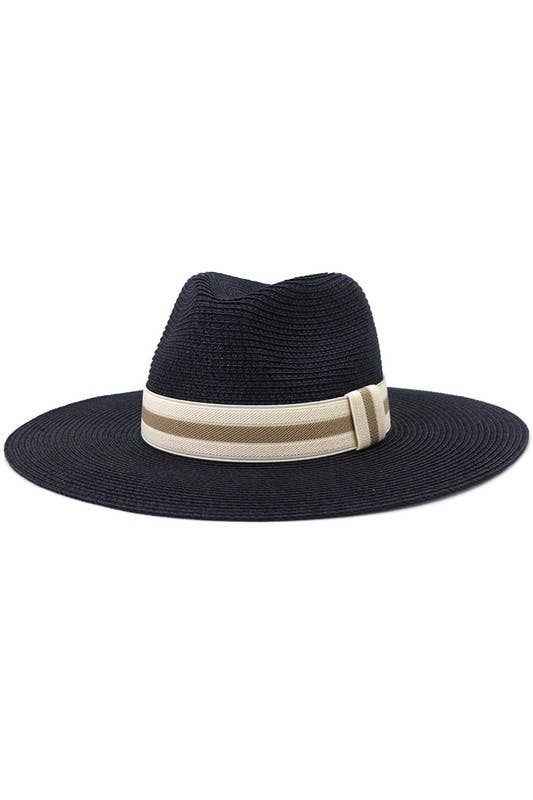 CASUAL SUMMER BANDING PANAMA HAT_CWAH102