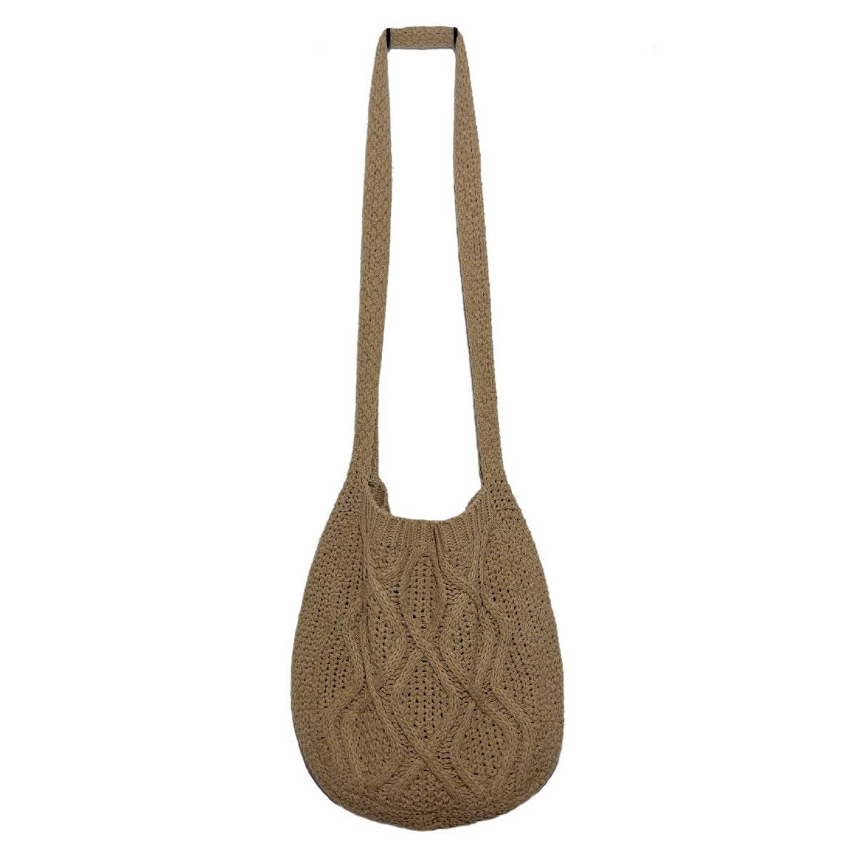 Cwab4573_Solid Knit Twist Vintage Tote Crossbody Bag