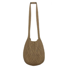 Cwab4573_Solid Knit Twist Vintage Tote Crossbody Bag