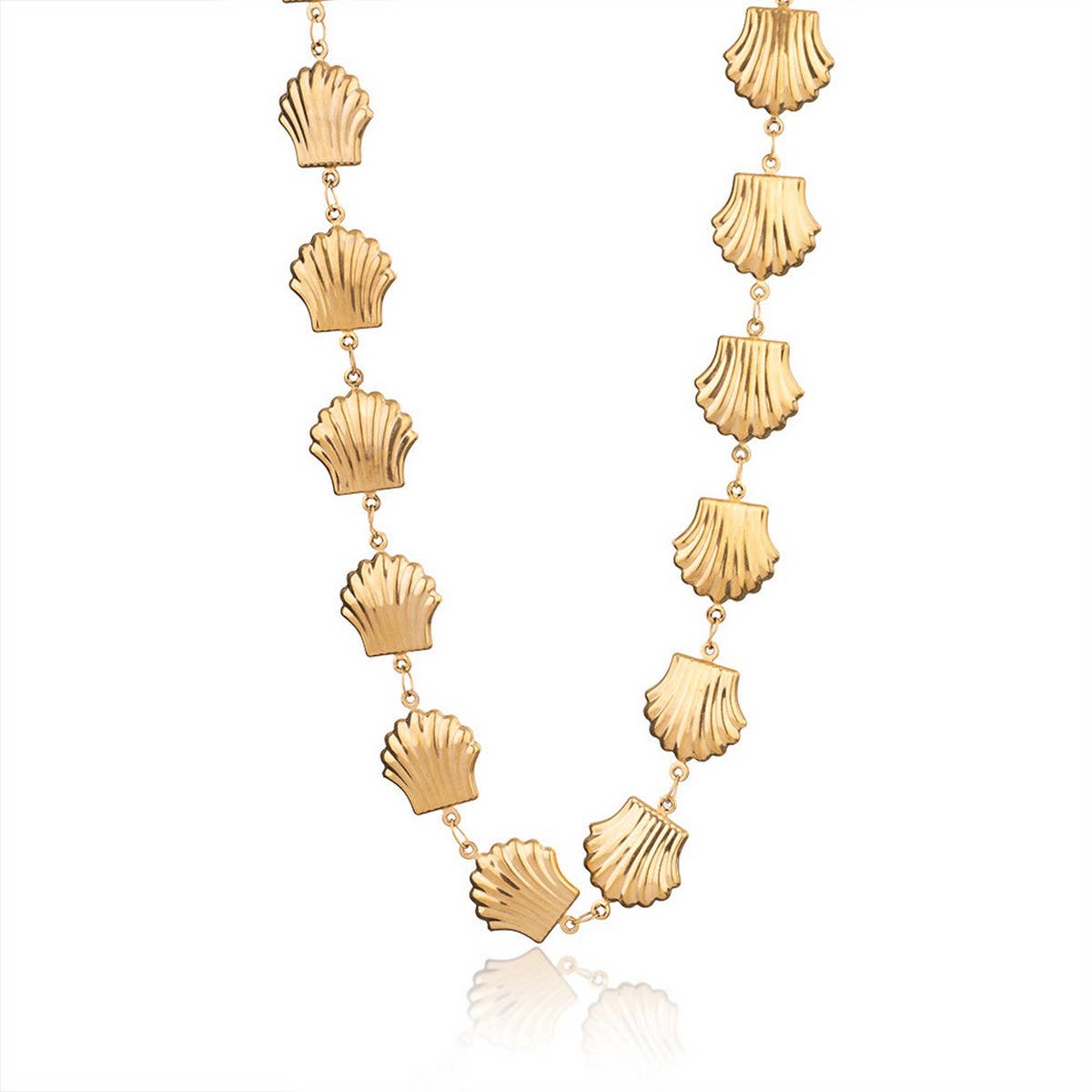 OCEAN STYLE HANDMADE GLASS BEADS NECKLACE_CWMM7544