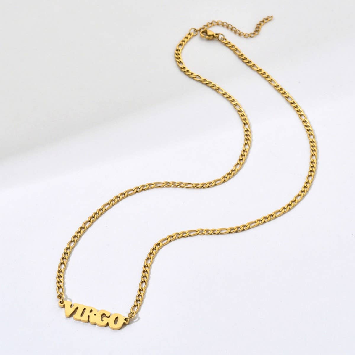 SIMPLE TWELVE ZODIAC STAINLESS STEEL GOLD NECKLACE_CWMM2726