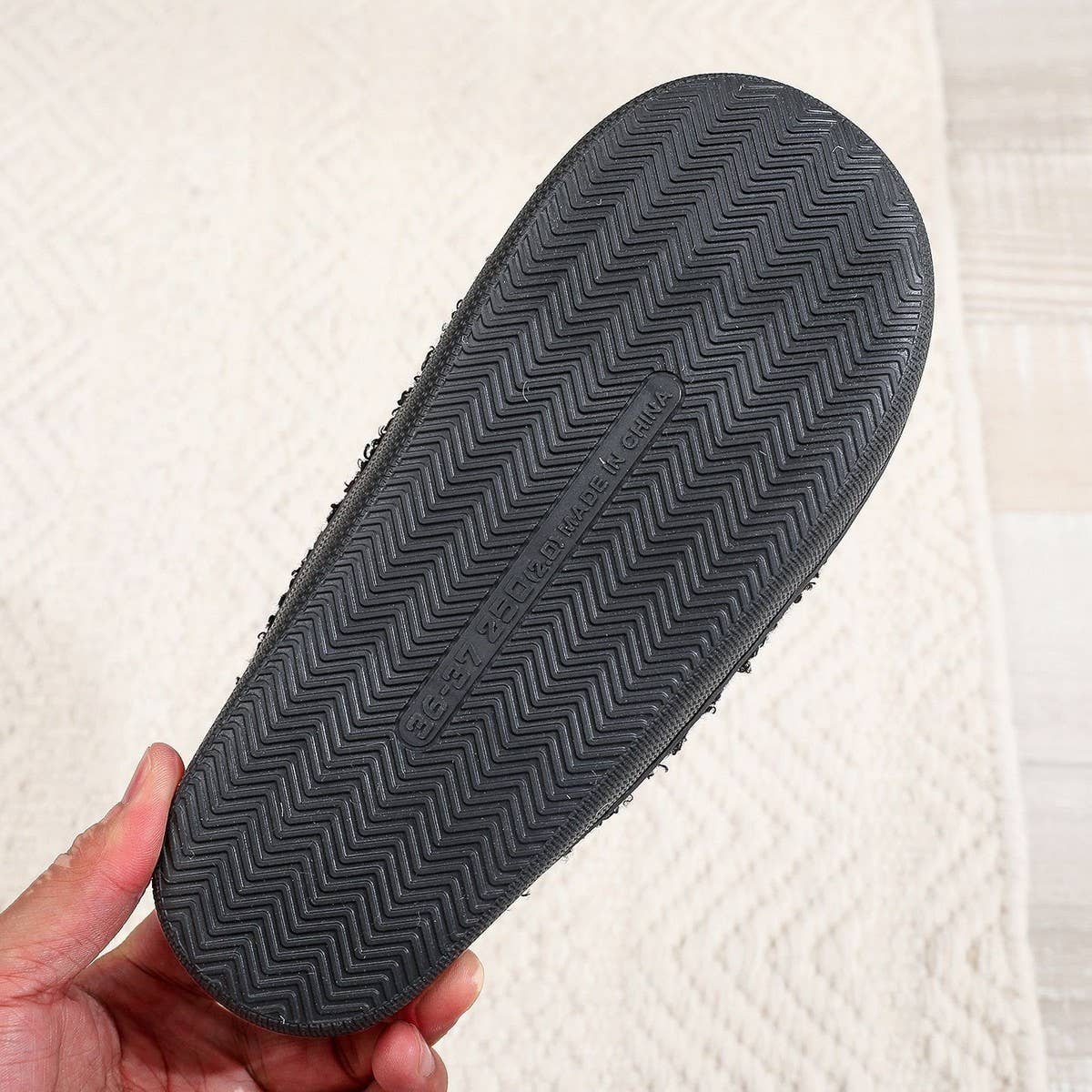 HALLOWEEN SPIDER WEB EMBROIDERED COTTON SLIPPERS_CWSHS0757