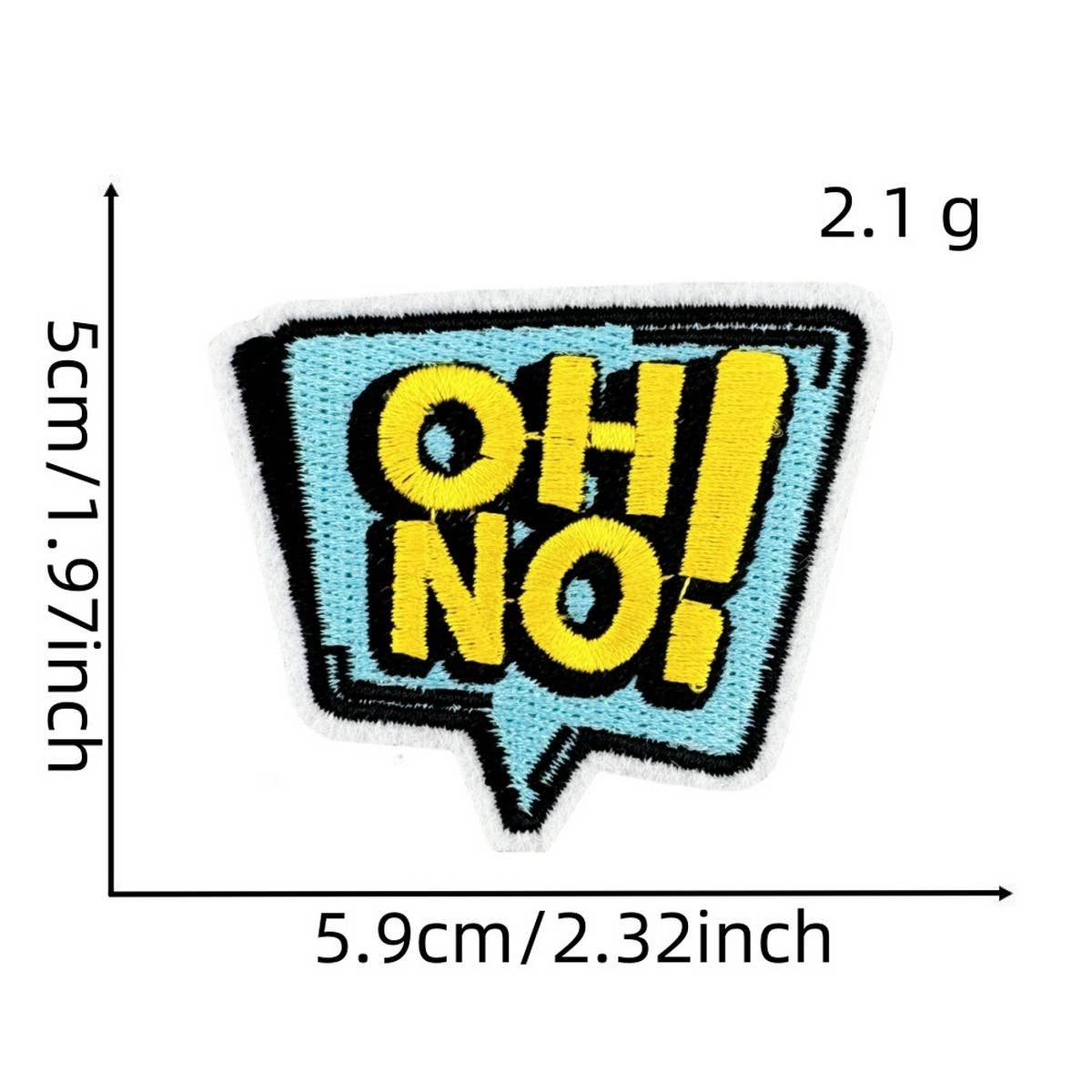 FUNNY TEXT PATCH EMBROIDERED CLOTH PATCH_CWMM4051