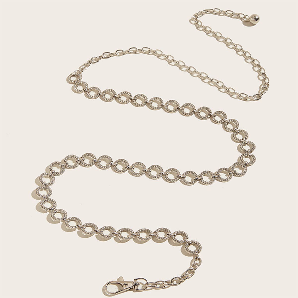 Cwasc2565_Rhinestone Waist Chain Metal Belt