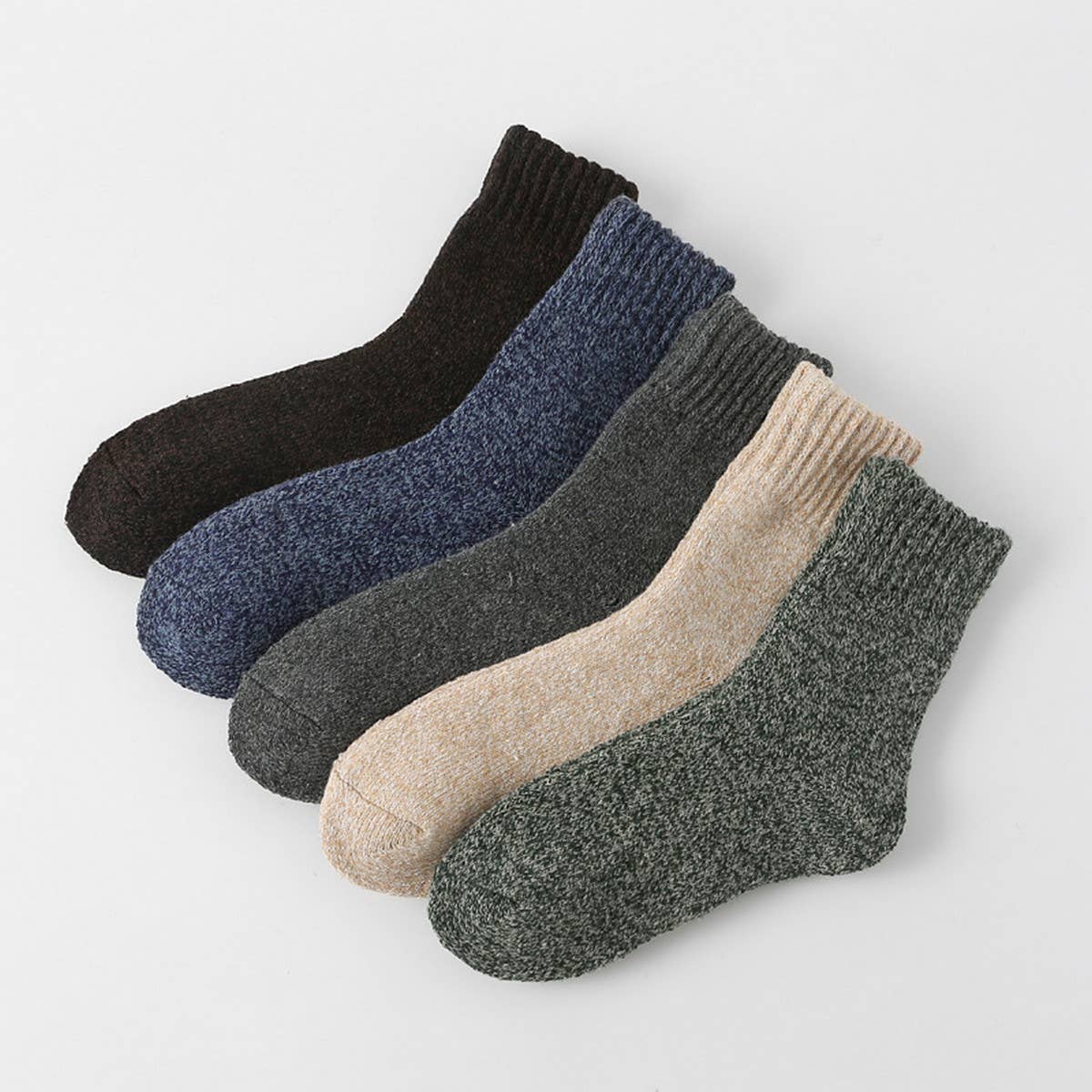 5 PAIRS PER PACK OF SIMPLE VINTAGE THICKENED SOCKS_CWMS0689