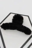 MULTICOLOR FAUX RABBIT FUR HAIR CLAW CLIP TWIST_CWAHA0153