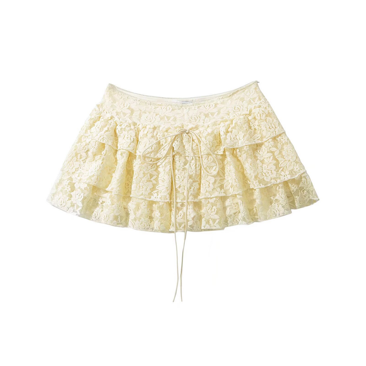 LACE TRIM SKORT FOR WOMEN FRENCH CASUAL STYLE_CWDSD8338