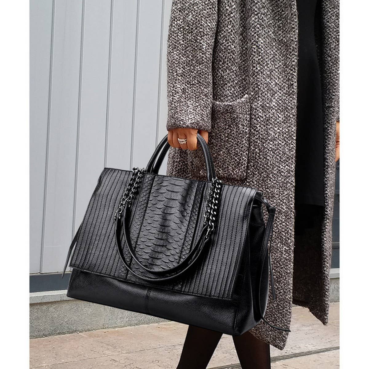 LARGE CAPACITY PERSONALIZED SHOULDER BAG TOTE BAG_CWAB1381