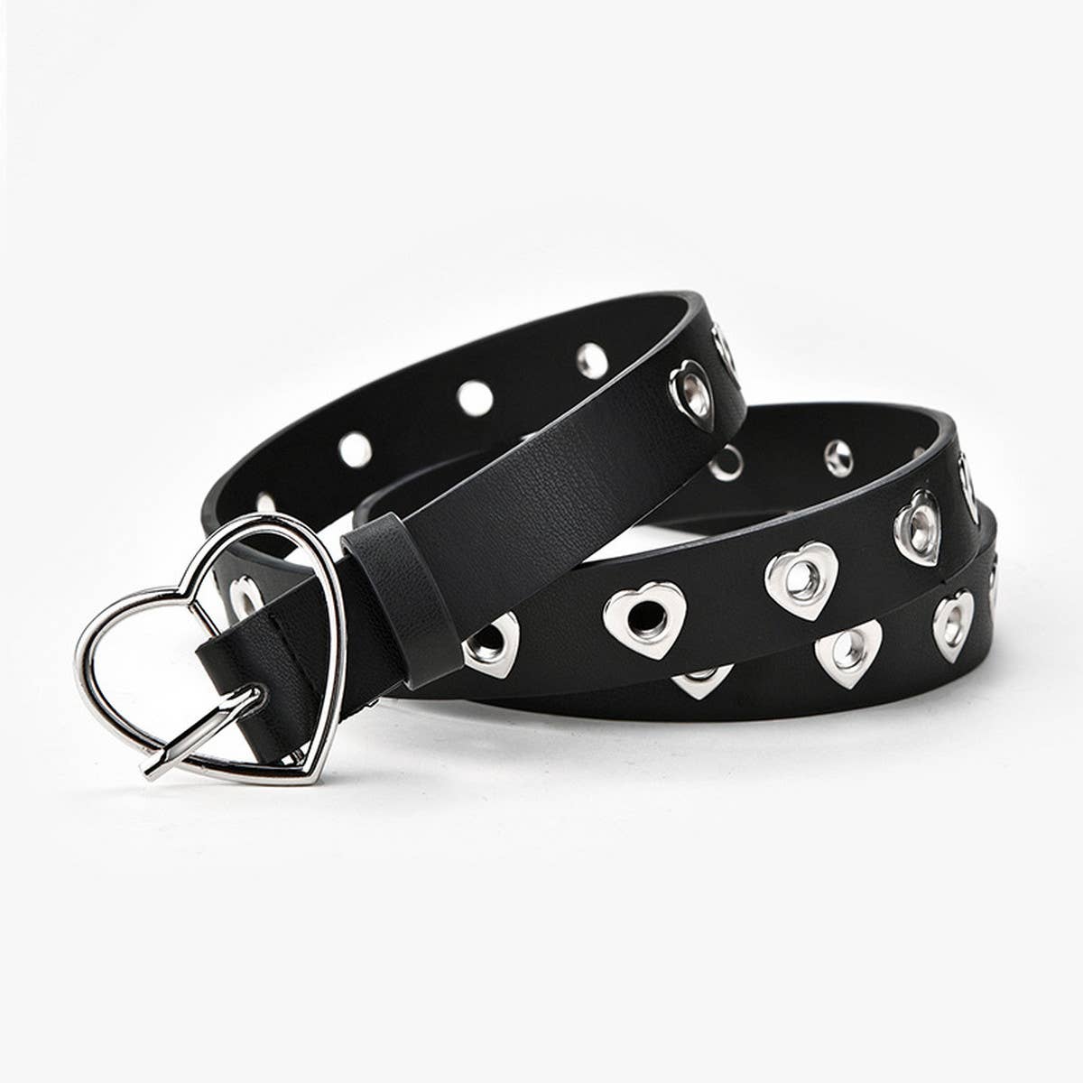 FASHIONABLE HEART BUCKLE DECORATIVE BELT_CWABE0574