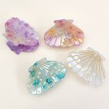 2 SMALL SHELL HAIR CLAW CLIP FOR BACK HAIR_CWAHA0653