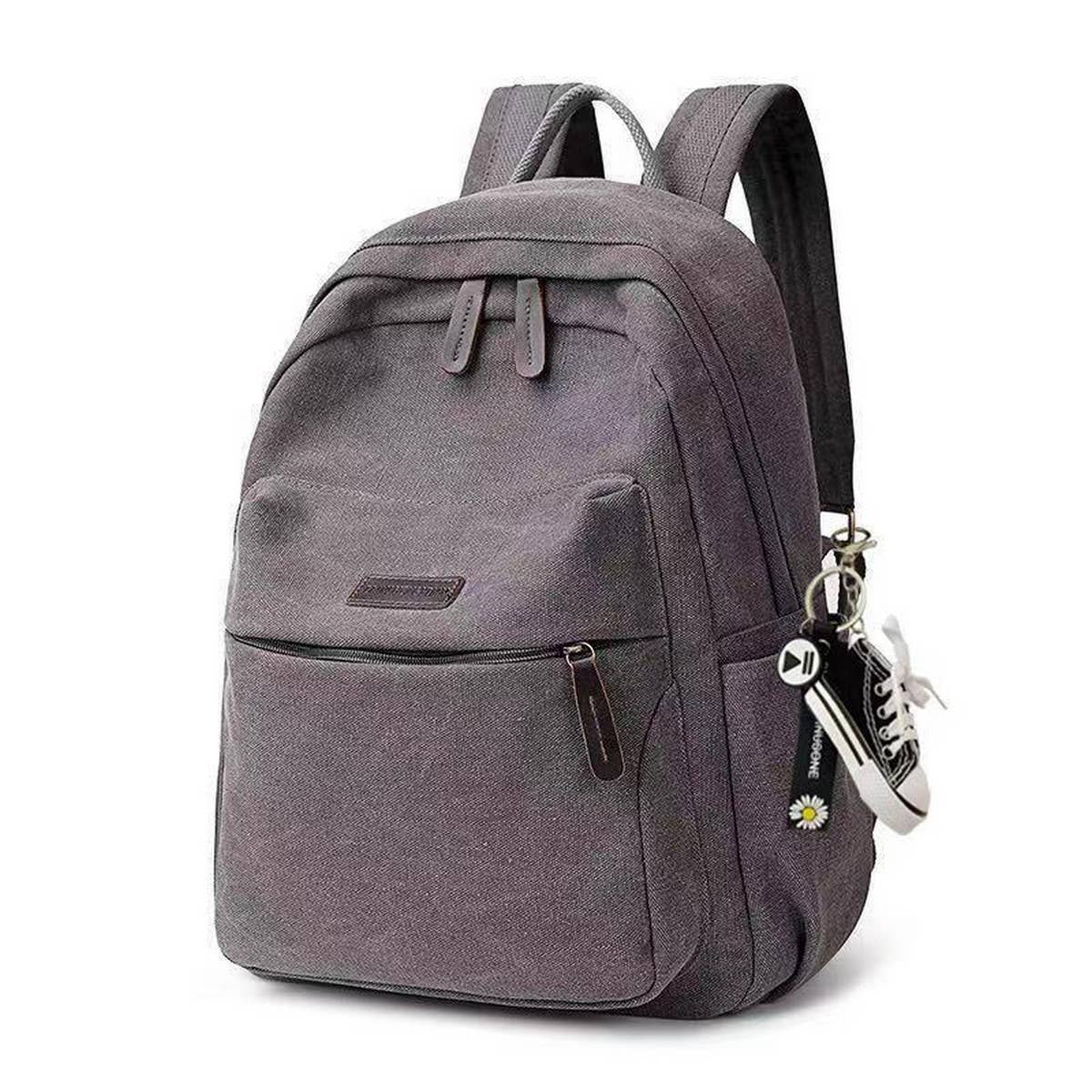 BACK TO SCHOOL CANVAS BACKPACK LAPTOP COMPARTMENT_CWAB2209