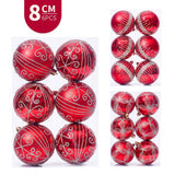8CM PAINTED ELECTROPLATED CHRISTMAS BALL ORNAMENT_CWMM9865