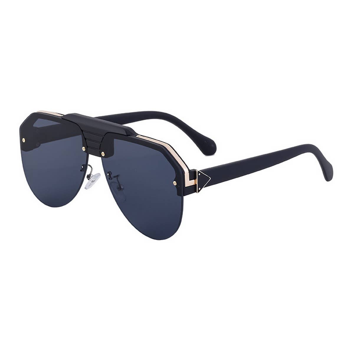 FASHION HALF FRAME TOAD ANTI ULTRAVIOLET SUNGLASSES_CWASG073