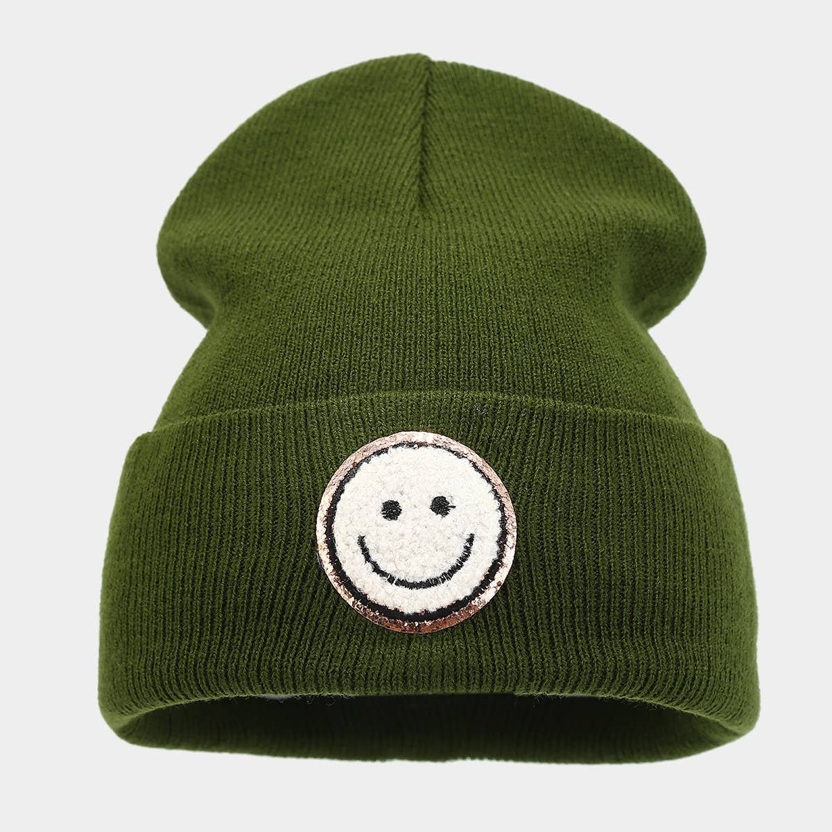 Wool Ha Trendy Brand Knitted Hatsmiley Face_Cwah2081