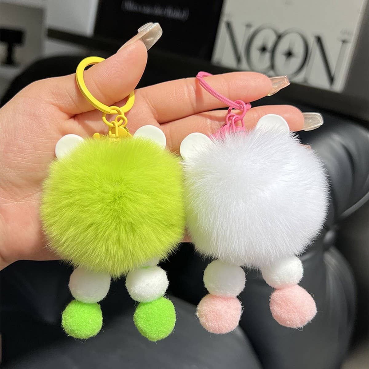 CUTE PLUSH ROBOT CAR KEYCHAIN BAG PENDANT GIFT_CWMM2553