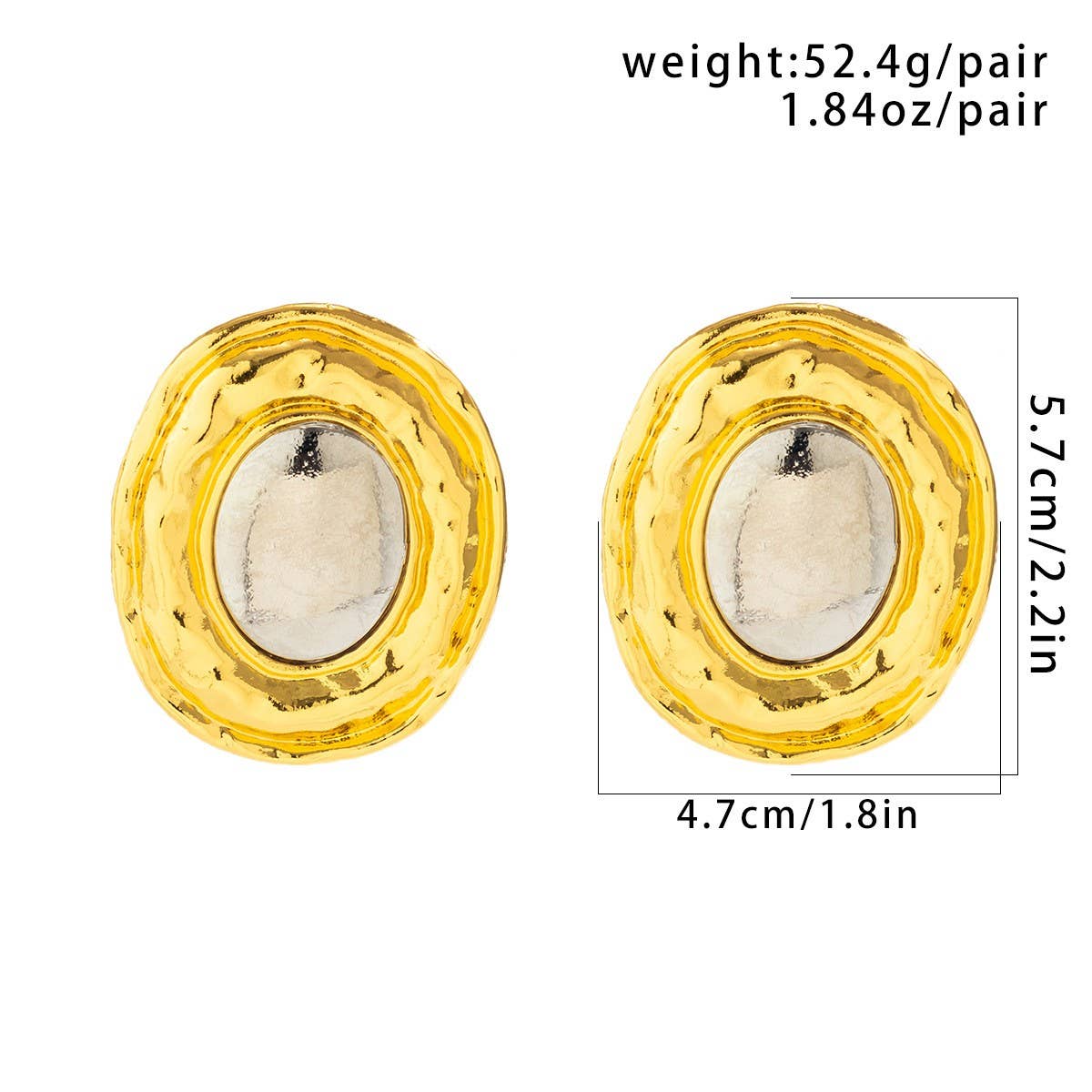 EXAGGERATED NICHE RETRO VERSATILE EARRINGS_CWAJE1923