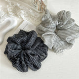 NEW MESH POLKA DOT LARGE INTESTINE HAIR TIE_CWAHA2422
