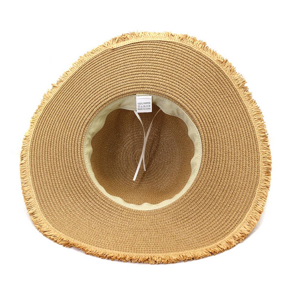 LEOPARD PRINT ROUND TOP STRAW HAT_CWAH1244