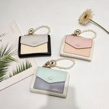 Unique Design Cute Two-Tone Pearl Wallet_Cwab06246