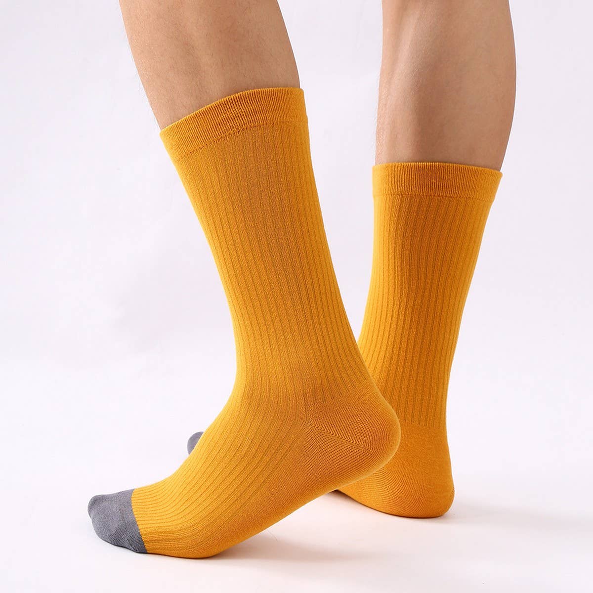 MENS CASUAL SOLID COLOR MID CALF SOCKS_CWMS1026