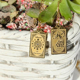NEW RETRO CLASSIC GOLD TAROT NECKLACE_CWMM5555