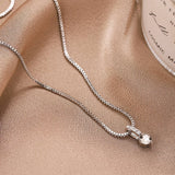 Geometric Drop Necklace Clavicle Chain