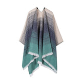 FAUX CASHMERE SHAWL GRADIENT SCARF SHAWL CAPE_CWASC2256