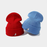 Dove Embroidered Acrylic Knit Beanie Unisex_Cwah04637