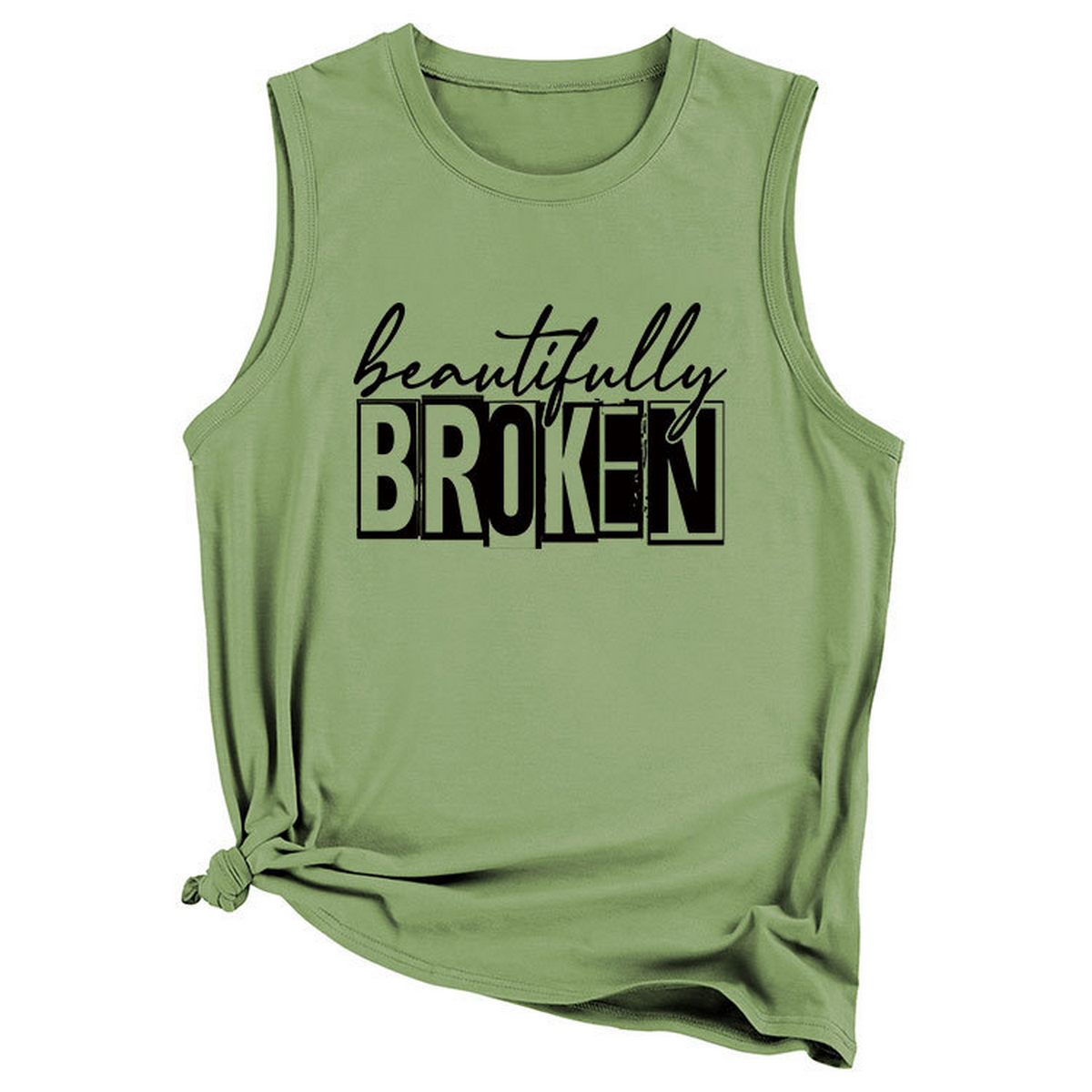 Wome Casual Plus Size Tank Top, Loose Fit_Cwttsl0422