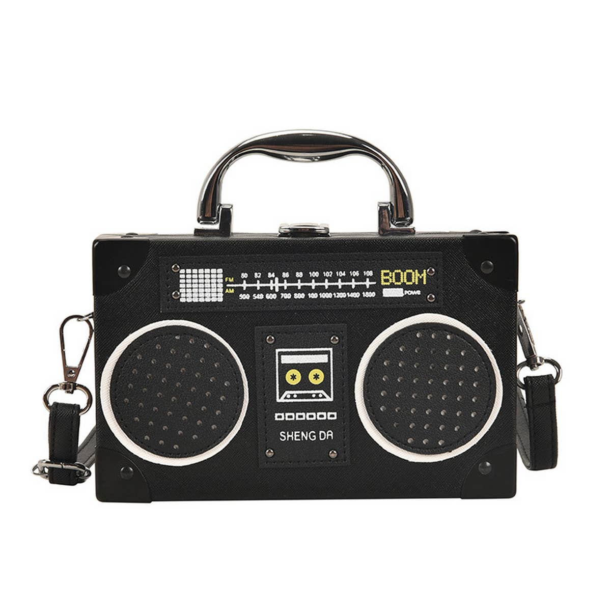 RETRO RADIO BOX SHAPED MESSENGER BAG_CWAB0985